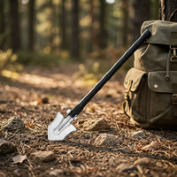 Pelle pliante en acier inoxydable, outil de survie pour le camping