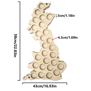 SOON Golf Ball <b>Display</b> Rack Wood <b>Wall</b> Mounted Decorative Holder For Home Office Decoration Modern Style Pre Assembled - Product Image 5