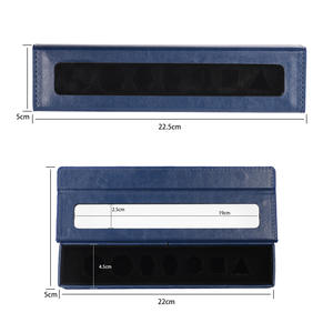 Étui à dés rectangulaire en cuir PU pour donjons <span class=keywords><strong>et</strong></span> dragons de dés faits à la main tranchants boîte de rangement de dés de jeu de société RPG du MDN - Product Image 6