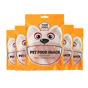 Private Label senza cereali carne di manzo di pollo essiccata per gatti cani addestramento denti alimenti per animali domestici dolcetti per gatti dolcetti dentali per cani