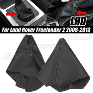 LR006172 LR002758 PU Leather Gear <b>Shift</b> <b>Knob</b> Parking Handbrake Gaiter Boot Cover LHD for Land Rover Freelander 2 2008-2013 - Product Image 1