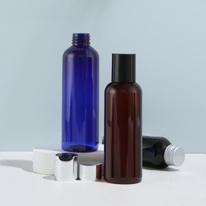 <span class=keywords><strong>Bouteille</strong></span> en plastique PET extrudée personnalisée de 100 ml / 250 ml pour lotion cosmétique, gel douche, avec bouchon à disque et pompe de scellage - Product Image 5