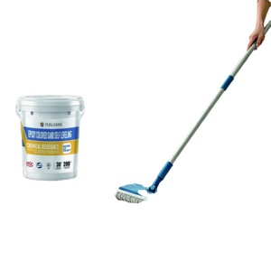 Peinture pour sols en béton autolissante époxy de haute qualité, respectueuse de l'environnement, pour extérieur, imperméable et résistante aux taches - Product Image 1