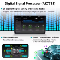Radio para Auto de 10 Pulgadas con Montaje en el Tablero, 2K, Android 13, DSP, GPS, Amplificador, Reproductor de Video MP4/YouTube/MP5, Cámara de Reversa, 1 Año de Garantía