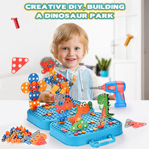 Juguete de Construcción de Dinosaurios con Tornillos, Juego de Rompecabezas STEM DIY, Bloques de Construcción para Niños - Product Image 2