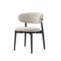 Chaises de salle à manger modernes en bois massif pour la maison, écologiques et durables, avec revêtement amovible pour restaurants et hôtels