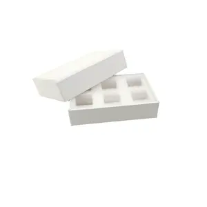 Caja de cartón blanca personalizada, embalaje de regalo, caja de papel rígido