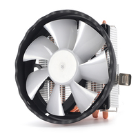 Enfriador de CPU Horizontal Popular con 4/6 Tubos de Calor, Venta al por Mayor de Fábrica, TDP 120W 180W, Ventilador de CPU Ultrafino, Apto para Cajas Pequeñas ITX