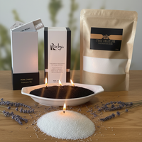 Cire de bougie en sable personnalisée avec logo du fabricant, cire de bougie perlée à base de plantes pour la décoration de mariage et de Noël