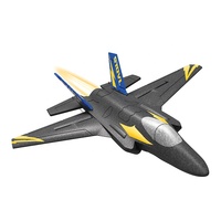 Drone RC planeur KF605 2.4G à aile fixe, avion télécommandé électrique en mousse EPP à lancer à la main, modèle de chasseur F35 pour extérieur