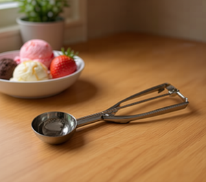 ช้อนไอศกรีมขนาดกลาง ยาว 23 ซม. ทำจากโลหะ สำหรับไอศกรีม ซอร์เบต์ อุปกรณ์ครัว - Product Image 2