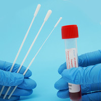 Écouvillon nasopharyngé stérilisé en nylon IClean 10 ml, test de détection de la grippe H3N2, kit VTM 3 ml, usage médical, classe I, homologué 510K