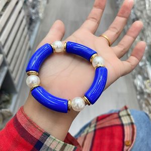 PFT Pulsera <span class=keywords><strong>de</strong></span> Cuentas Acrílicas Personalizada <span class=keywords><strong>de</strong></span> Moda Chapada en Oro con Cuerda Elástica <span class=keywords><strong>de</strong></span> Perlas <span class=keywords><strong>de</strong></span> Imitación para Mujer, Joyería <span class=keywords><strong>de</strong></span> <span class=keywords><strong>Amistad</strong></span> - Product Image 6