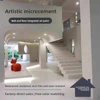 Microciment acrylique écologique, imperméable, anti-moisissure, revêtement mural et de sol, peinture en poudre, peinture au rouleau