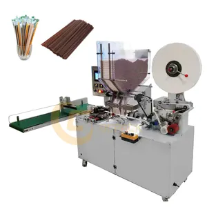 Multi Function Plastic Oral Liquid Coffee Drinking Straw Packaging Machine Paper Straws Packing Machine Automatically