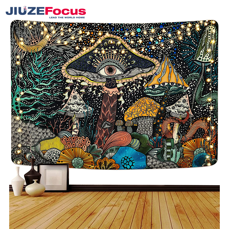 3D Print Trippy High Quality Chinese Tapestry Hippie Psychedelic Abstract Art Tapiz Wall Hanging Tapestries