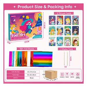 Color Matching Shiny Art Project Preschool Learners With Peelable Designs Decorative <b>Stickers</b> <b>Sheets</b> And Displayable Result - Product Image 2
