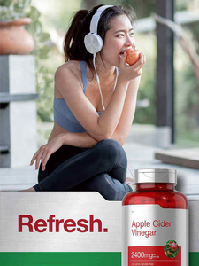 1200mg Sans Sucre Végétalien Adulte Gestion du Poids Métabolisme Digestion Suppléments à Base de Plantes Vinaigre de Cidre - Product Image 4