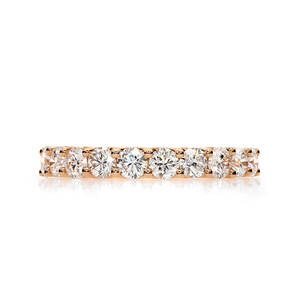 18K White/Yellow/Rose Gold Lab Diamond Ring - Product Image 1