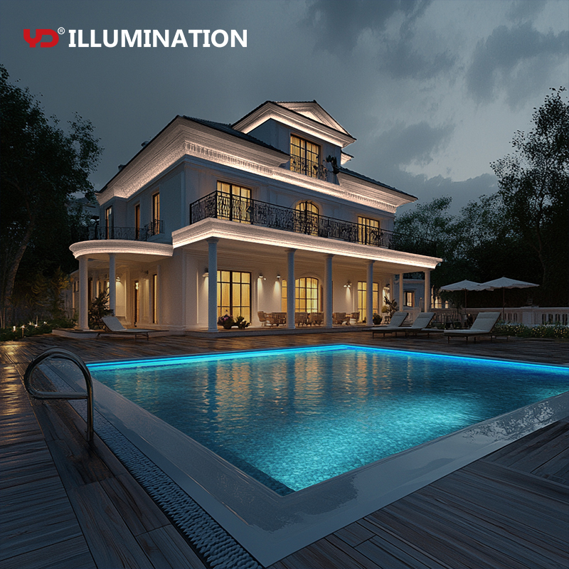RGB 12W Ip68 Waterproof Led Strip Light Programmable for Swimming Pool Lighting