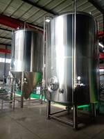 Réservoir de fermentation de vin en acier inoxydable 304 monocouche de 500L, 1000L, 2000L, 10000L