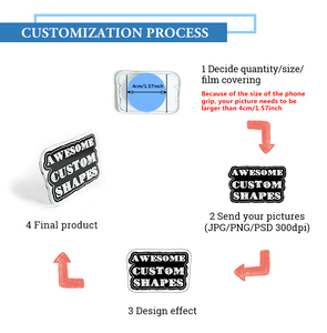 Chất lượng cao phim hoạt hình Epoxy điện thoại di động chủ sở hữu Grip dễ thương Acrylic Grips ổ cắm - Product Image 6