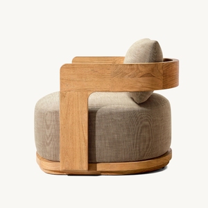 <span class=keywords><strong>BRONTE</strong></span> Mobilier d'extérieur moderne en bois, chaise longue de jardin imperméable, canapé de patio en teck pour hôtel, ensemble de canapés de jardin de luxe - Product Image 4