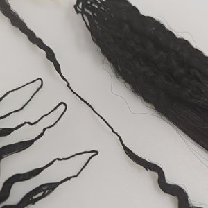 Extensions de <span class=keywords><strong>cheveux</strong></span> en plumes, extensions de <span class=keywords><strong>cheveux</strong></span> ondulés, tresses, deux mèches reliées, extensions de <span class=keywords><strong>cheveux</strong></span> en plumes jumelles pour les Africains noirs - Product Image 1