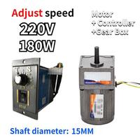 Controlador de Velocidad PLC 180w 220v AC 5-470 RPM, Motor de Engranajes Variable Reversible, Venta al Por Mayor