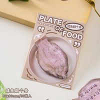 Bloc-notes adhésif en forme spéciale, série alimentaire, légumes simulés, bloc-notes pour messages, pour l'école, matériau de base pour bricolage en mousse préformée