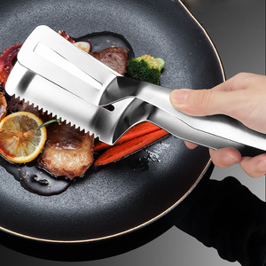 Espátula y pinzas multifuncionales de acero inoxidable 304 para freír pescado, pinzas para freír carne, utensilios de cocina para alimentos fritos - Product Image 1