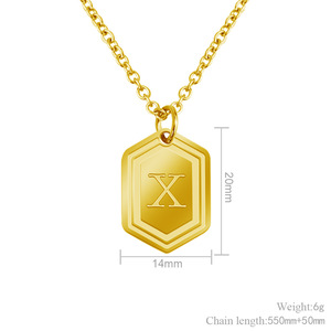 Colgante personalizado con letras del alfabeto, joyería con 26 letras chapadas en oro, collar con iniciales, gran oferta - Product Image 5
