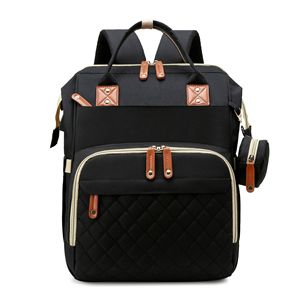 2024 Novo Multifuncional Portátil Dobrável Berço Expansível Bebê Cama Saco De Fralda Mochila Feita de Poliéster Durável - Product Image 4