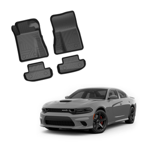 Accessoires de voiture tapis de voiture avant arrière pour <span class=keywords><strong>Dodge</strong></span> <span class=keywords><strong>Charger</strong></span> 2010-2022 tapis de sol de voiture TPE - Product Image 1