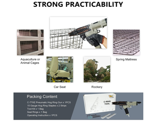 TI angle/Oangle TI ulti-angle Air un able Ype C ING ogRing Plier ompression taptapler AIL Gun - Product Image 6