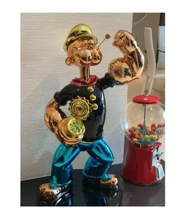 Vente en gros de figurines de jeu en résine personnalisées, style Pop Art, statue de Popeye en résine, sculpture - Product Image 1