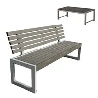 Plastic Wood Composite Modern Seating Bench