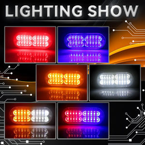 Lelanpu Vente Chaude Feux de <span class=keywords><strong>Recul</strong></span> et de Remplacement pour Camion et Remorque, 20 LED, Feux Latéraux de Pare-chocs, Feux Clignotants LED pour Camion - Product Image 5