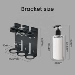 Approvisionnement d'usine inoxydable Seel Gel douche bouteille support crochet mural porte-shampooing <span class=keywords><strong>savon</strong></span> liquide support de douche hôtel salle de bain - Product Image 6