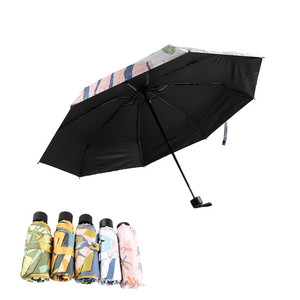 Paraguas de madera con 8 varillas para hombre, sombrilla plegable con <span class=keywords><strong>bloqueador</strong></span> UV, 5 varillas - Product Image 2