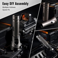 Boîtier de torche en aluminium usiné sur mesure CNC, coque de lampe torche OEM ODM pour équipement d'éclairage, pièces personnalisées
