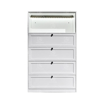 Casiers en acier à cinq tiroirs de grande capacité Armoire de rangement combinée moderne pour salon chambre cuisine utilisation scolaire en plein air