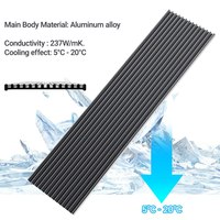 Radiateur en aluminium JEYI M.2 2280 NVMe avec dissipateur thermique en silicone pour SSD, refroidisseur de disque SSD, dissipateur thermique NVMe