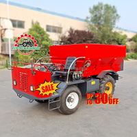 Épandeur de fumier hydraulique entièrement automatique pour serre, verger, ferme, épandeur d'engrais pour pelouse, vente chaude