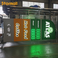 Letrero Digital Personalizado de Aluminio de Doble Cara para Gasolinera, Letrero LED con Precio de Gasolina, Letrero Tipo Pylon para Mostrar Precios de Combustible
