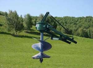 Vrachtwagen Gemonteerde Pit Boor Tractor Achter Graver Techniek Foundation Building Heimachine Boom Planten Graven Rig - Product Image 4