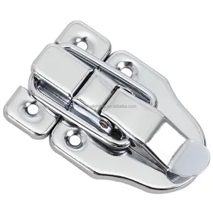 Suitcase Case Box Latch Toolbox Buckle Lock Flight Case Latches Hasp Lock Chrome-Plated Latch Toggle Catch Hasp For Wooden Box