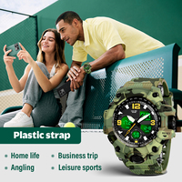 Reloj de Supervivencia Táctico Multifuncional 23 en 1 para Exteriores, Reloj de Pulsera para Escalada en Roca, con Brújula, Termómetro, para Hombre