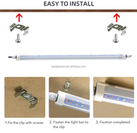 Lampu LED T8 untuk Tanaman 2ft 4ft 5ft 15W 23W 30W 36W Spektrum Penuh IP65 Tahan Air Lampu Tanam Terintegrasi untuk Rumah Kaca