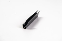 Tira de sellado moderna negra de PVC para puertas de ducha, junta de vidrio en forma de H para puertas correderas sin marco de 6/8/10 mm, burlete.